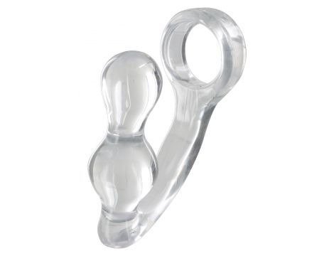 Korek analny z pierścieniem ToyJoy transparentny 11,5 cm - 2