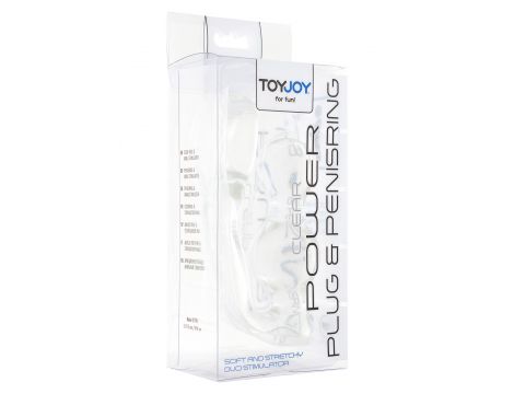 Korek analny z pierścieniem ToyJoy transparentny 11,5 cm - 4