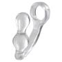 Korek analny z pierścieniem ToyJoy transparentny 11,5 cm - 2