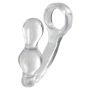 Korek analny z pierścieniem ToyJoy transparentny 11,5 cm - 3