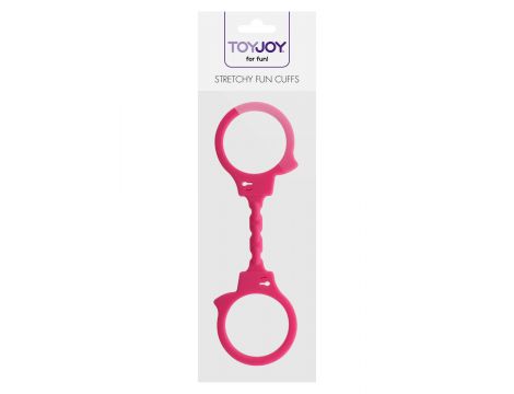 Kajdanki rozciągliwe ToyJoy różowe 25 cm - 4