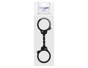 Kajdanki silikonowe elastyczne ToyJoy czarne 25 cm