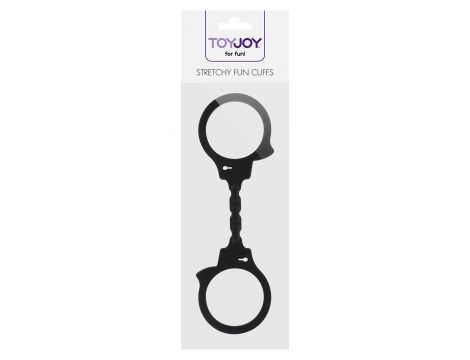 Kajdanki silikonowe elastyczne ToyJoy czarne 25 cm