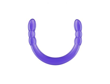 Dildo podwójne Double Digger ToyJoy fioletowe 45 cm - 2