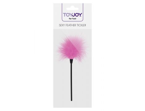 Piórko łaskoczące ToyJoy różowe 22 cm - 4