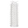 Przedłużka na penisa ToyJoy z wypustkami transparentna 11 cm - 3