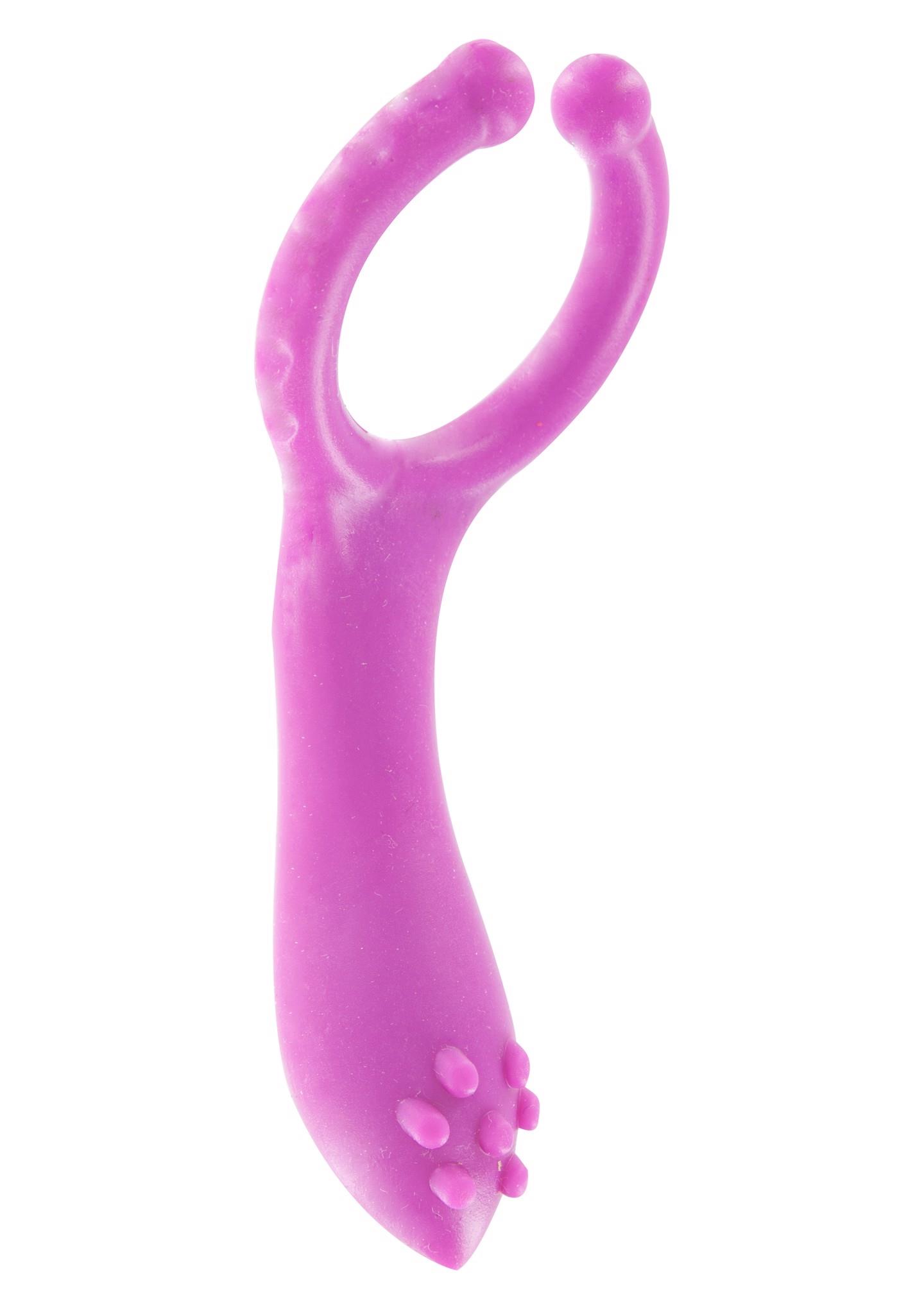 pierścień-vibrating clit-stim c-ring purple