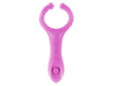 Pierścień wibrujący ToyJoy fioletowy 10 cm