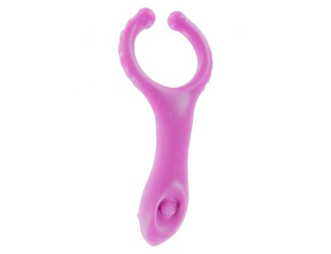 Pierścień wibrujący ToyJoy fioletowy 10 cm - 8