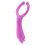 Pierścień wibrujący ToyJoy fioletowy 10 cm - 6