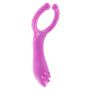 Pierścień wibrujący ToyJoy fioletowy 10 cm - 7