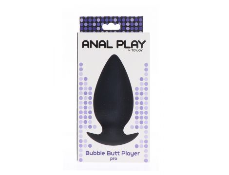 Korek analny silikonowy ToyJoy Bubble Butt Player Pro czarny 11 cm - 4
