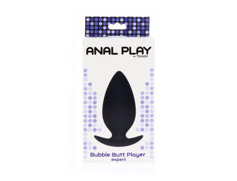 Korek analny silikonowy ToyJoy Bubble Butt Player Expert czarny 10 5 cm - 4