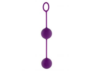 Kulki gejszy silikonowe Rock Roll Balls fioletowe ToyJoy