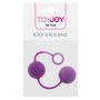Kulki gejszy silikonowe Rock Roll Balls fioletowe ToyJoy - 4