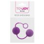 Kulki gejszy silikonowe Rock Roll Balls fioletowe ToyJoy - 3
