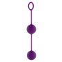 Kulki gejszy silikonowe Rock Roll Balls fioletowe ToyJoy - 5