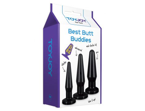 Zestaw korków analnych ToyJoy Best Butt Buddies czarny - 2
