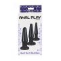 Zestaw korków analnych ToyJoy Best Butt Buddies czarny - 4