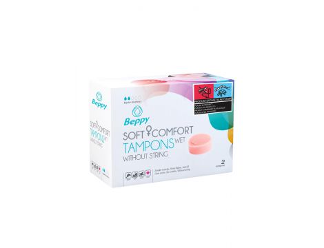 Tampony Beppy Soft Comfort Mokre Naturalne 2 sztuki - 2