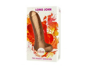Dildo realistyczne Alive Long John 23,5 cm PVC z przyssawką