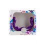 Podwójne dildo prążkowane Alive Luna silikonowe 25,5 cm - 2