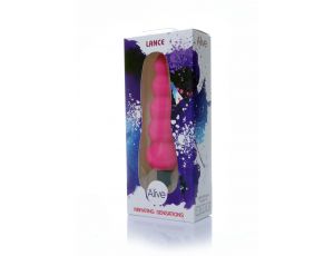 Plug wibrujący Alive Lance silikonowy różowy 14 cm