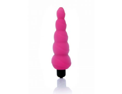 Plug wibrujący Alive Lance silikonowy różowy 14 cm - 2