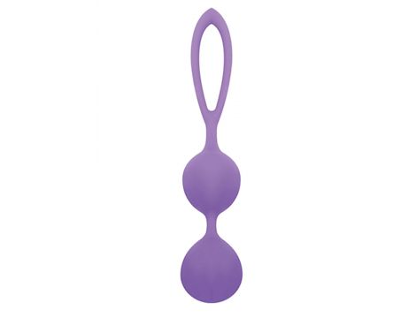 Kulki silikonowe Toyz4lovers fioletowe 17 cm - 2