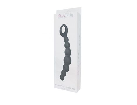 Plug analny silikonowy Caterpill Ass Toyz4lovers czarny 19,5 cm