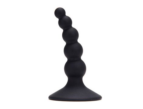 Korek analny silikonowy Domino Ass Punisher Toyz4lovers czarny - 2