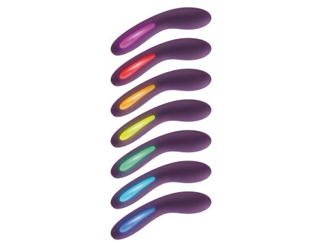 Wibrator punktu G silikonowy Luminate ToyJoy fioletowy USB 17 cm - 6