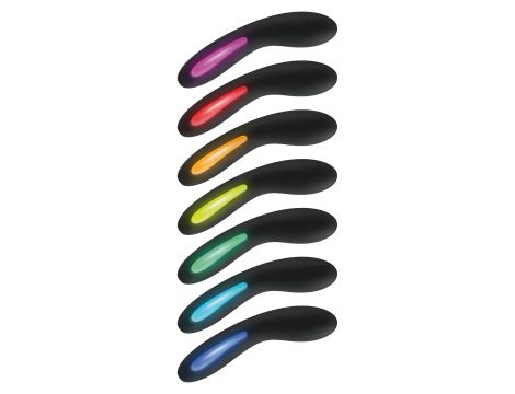 Wibrator punktu G ToyJoy Luminate silikonowy czarny USB 17 cm - 6