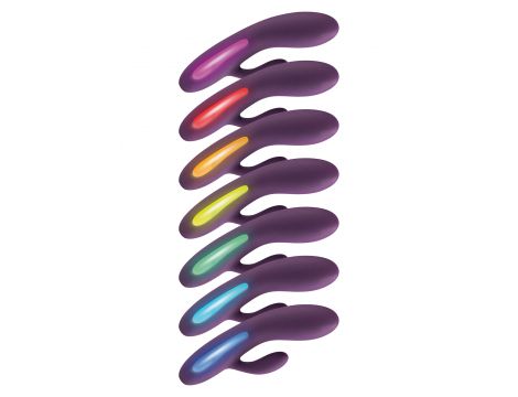 Wibrator króliczek Splendor silikonowy ToyJoy fioletowy USB 17 cm - 5
