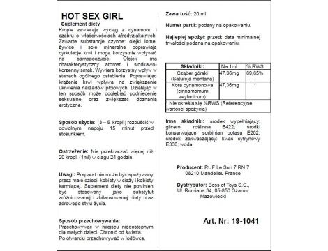 Krople afrodyzjaku Hot Sex Girl Ruf dla kobiet 20ml - 3