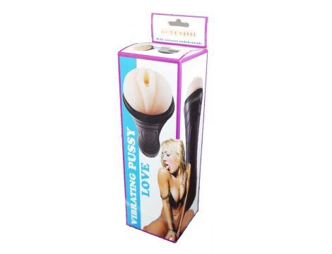 Masturbator latarka wagina cyberskin z wibracją Lyla biały - 6