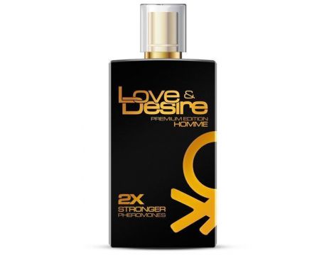 Feromony męskie Love Desire Złoty 100 ml - 2