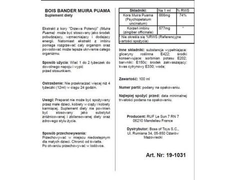 Bois Bande afrodyzjaki pobudzające dla mężczyzn 100 ml - 2