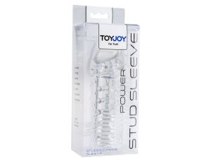 Przedłużka pogrubiająca ToyJoy Power Stud transparentna 4,5 cm