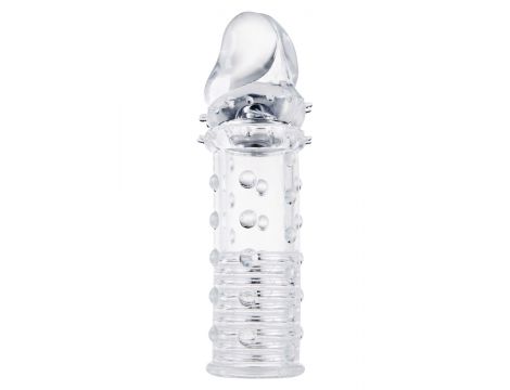 Przedłużka pogrubiająca ToyJoy Power Stud transparentna 4,5 cm - 2