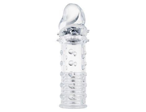 Przedłużka pogrubiająca ToyJoy Power Stud transparentna 4,5 cm - 3