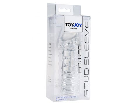 Przedłużka pogrubiająca ToyJoy Power Stud transparentna 4,5 cm