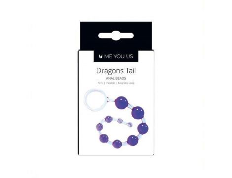Kulki analne Me You Us Dragonz Tail fioletowe wodoodporne - 2