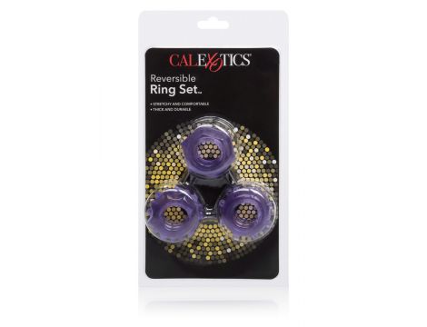 Zestaw 3 pierścieni erekcyjnych Calexotics fioletowy - 4