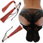 Pejcz silikonowy Me You Us Tease And Please czarny 27 cm - 3