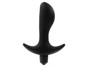 Korek analny wibrujący ToyJoy Private Dancer czarny silikonowy