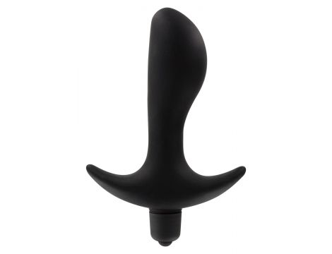 Korek analny wibrujący ToyJoy Private Dancer czarny silikonowy