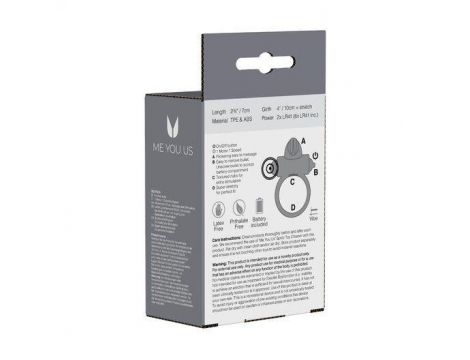 Pierścień wibrujący Me You Us Classic Rabbit transparentny 7 cm - 3