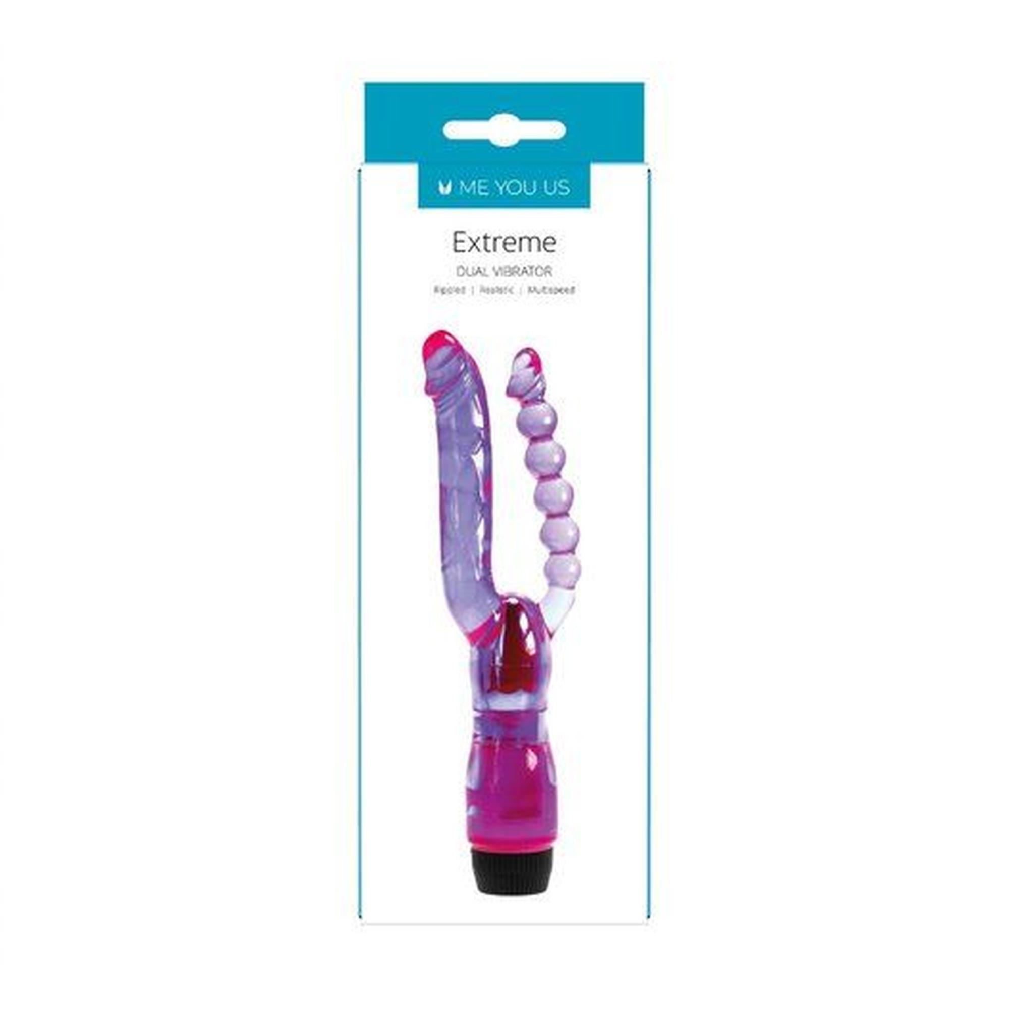 wibrator- me you us extreme dual vibrator purple