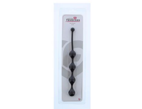 Sznur 4 kulek analnych silikonowy czarny 24 cm Dream Toys